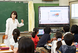 「資生堂マイクレヨン プロジェクト」の様子