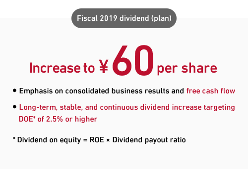 Fiscal 2019 dividend (plan)