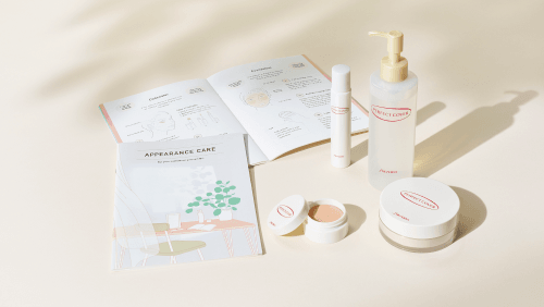 The current edition of the appearance care booklet and the Perfect Cover series