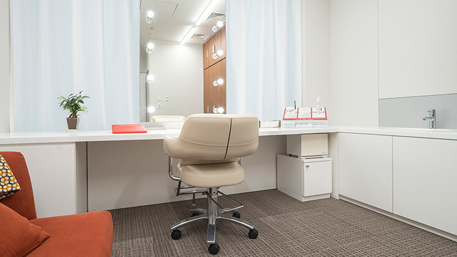 The consultation room inside the Shiseido Life Quality Beauty Center