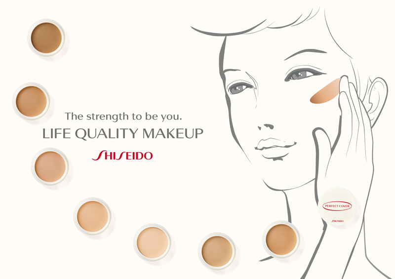 The strength to be you. LIFE QUALITY MAKEUP SHISEIDO