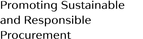 Promoting Sustainable and Responsible Procurement