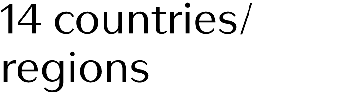 14 countries  regions