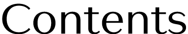 Contents