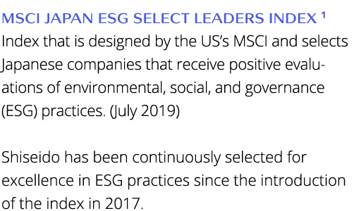 MSCI Japan ESG Select Leaders Index 1 Index that is designed by the US s MSCI and selects Japanese companies that rec   