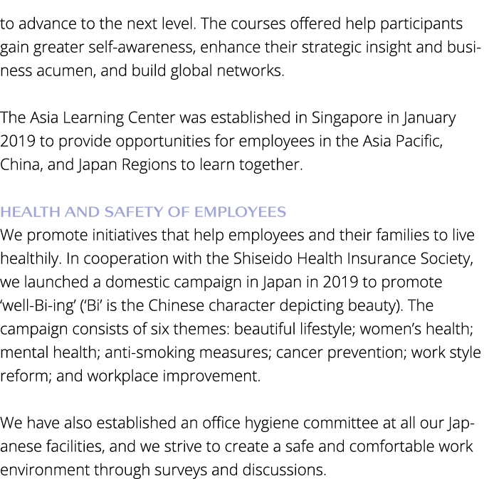 to advance to the next level  The courses offered help participants gain greater self-awareness, enhance their strate   