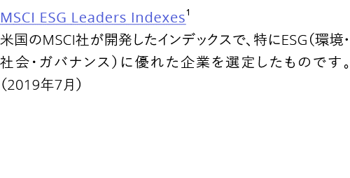 MSCI ESG Leaders Indexes1    MSCI                ESG                              2019 7  
