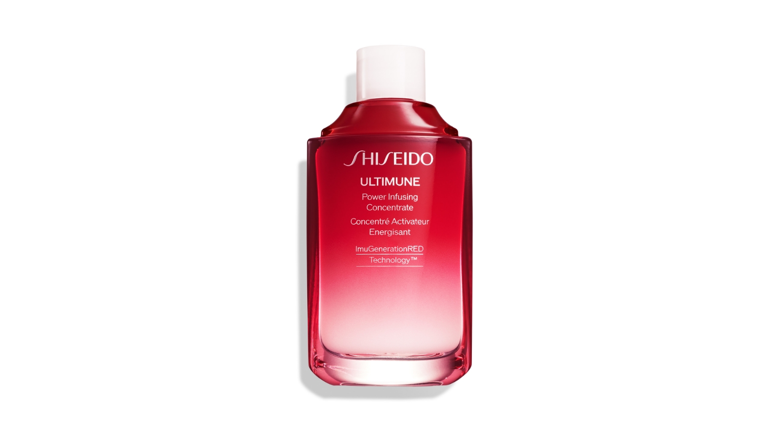 Shiseido’s UltimuneTM Power Infusing Concentrate III container made from recycled glass.